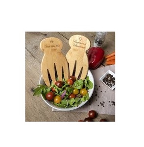Cuillère à main en bois, meilleur style, articles de cuisine et de maison les plus vendus, ensemble de service en bois pour mélanger la salade, vente chaude, articles les plus vendus - Product Image 6