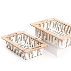 Plateau de réception de couleur beige au design indien avec boîte à mouchoirs élégante et brûleur Bakhoor pour le service et la décoration - Product Image 3