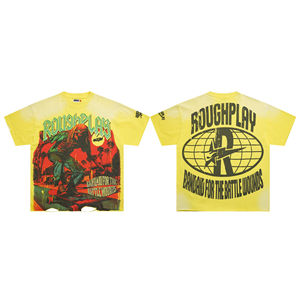 เสื้อยืดคริสตัลวินเทจไซส์ US สำหรับผู้ชาย ทรงโอเวอร์ไซส์ ผ้าฝ้าย 100% ทรงหลวม เนื้อผ้าหนา ดีไซน์เนอร์โลโก้ เสื้อยืดลายกราฟิก 2025 สไตล์สตรีทแวร์ - Product Image 1