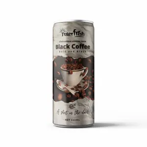 Interfresh饮料制造商250毫升速溶黑咖啡饮料来自越南FOB价格高品质