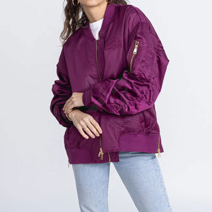 Polyester / Nylon Made Bomber <b>Jacket</b> <b>For</b> <b>Women</b> 2026 Unique Design <b>Winter</b> <b>Warm</b> Clothing Bomber <b>Jacket</b> - Product Image 3