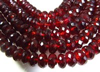 Perles Briolette Facettées Naturelles de Haute Qualité en Gros, Taille Unique, Réfractaires, 5-8mm, 1.75-2ct, Grenat Rouge du Mozambique, Gemmes Rondelles