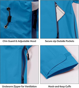Vestes coupe-vent imperméables pour hommes, vêtements décontractés d'hiver, fabriquées au Pakistan, par Dress Sports - Product Image 5