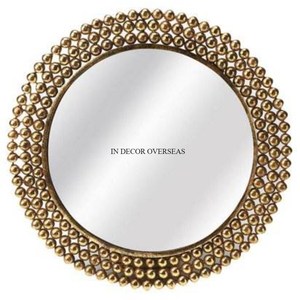 Espejo de pared de forma redonda con aspecto atractivo y diseño de arte creativo moderno, suministros de decoración de interiores para el hogar, venta al por mayor - Product Image 3