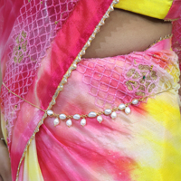 Chaîne de taille en perles de mer de culture naturelles à la mode pour femmes et filles Chaîne de ventre réglable personnalisée