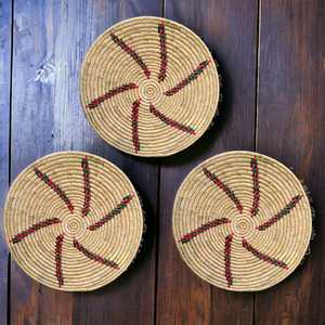 Elegante Natural lindo bambú hecho a mano ecológico Seagrass colgante de pared para el hogar Hotel restaurante decoración de pared a los mejores precios - Product Image 5