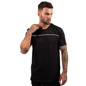 Vente en gros 100% coton T-shirt court à col rond pour hommes 180Gsm Tissu tricoté uni pour impression numérique - Product Image 2