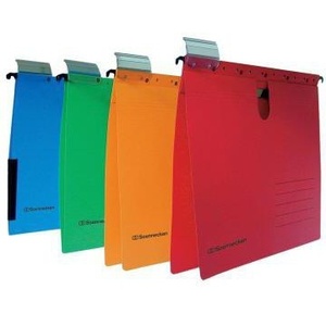 SOENNECKEN 25 Pcs./pack. Recycled Green Cardboard DIN <b>A4</b> 220g/m Hanging Binder File <b>Folder</b> - Product Image 3