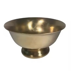 Ensaladera de Metal de Cobre Grabada a Mano para el Hogar, Hotel o Restaurante, Tazón para Servir Frutas en la Mesa de la Sala de Estar - Product Image 5