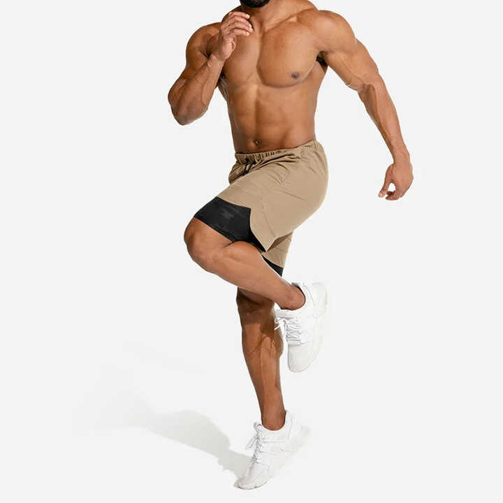 Design Your Own Athletic Workout Shorts for Men Anime Mesh Shorts Double Layer Gym Sports Running Board Shorts