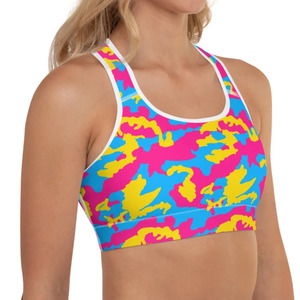 High <b>Stretch</b> Fitness Sports <b>Bra</b> Soft Cotton Sports <b>Bra</b> Breathable Design Sports <b>Bra</b> For Active Wear Comfort - Product Image 1