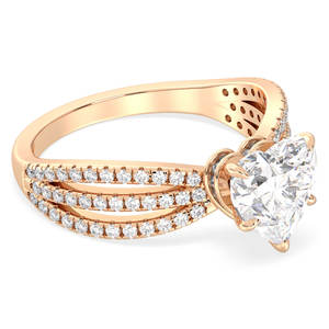 แหวนหมั้นเพชรโมอิสซาไนต์ทรงหัวใจ 2.25 กะรัต เงินแท้ 925 ราคาส่งจากโรงงาน REYES เครื่องประดับคุณภาพสำหรับผู้หญิง - Product Image 3