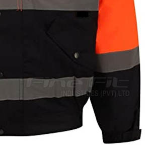 Chaqueta DE SEGURIDAD transpirable de alta visibilidad de alta calidad con logotipo personalizable Nuevo diseño Precio al por mayor - Product Image 4