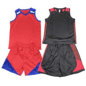 Maillot de basket-ball 100% polyester couleur personnalisée ensemble uniforme pour vêtements de sport formation hommes jeunes adultes - Product Image 1