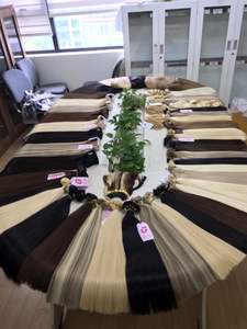 Faisceaux alignés sur les cuticules Vrigin cheveux cambodgiens extension de cheveux humains 613 trame de génie brut vietnamien - Product Image 4