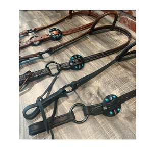 Conception unique Sports & Divertissement Floral Sculpté Western Headstall Premium Leather Bridle Disponible au meilleur prix - Product Image 1
