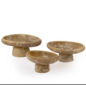 Juego de cuencos de chocolate de diseño hechos a mano de tres resinas y metal pulido de excelente calidad para golosinas al por mayor - Product Image 3