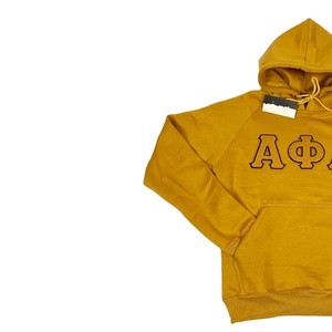 Sudadera con Capucha Personalizada al por Mayor, de Felpa con Letras Doradas, Impresa con Logotipo Universitario, de Algodón Tejido, Antiencogimiento, Talla Grande - Product Image 2