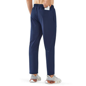 Vente en gros de pantalons pour hommes en tricot de luxe personnalisés pantalons de survêtement en coton avec poche zippée pantalons baggy lourds pour hommes - Product Image 5