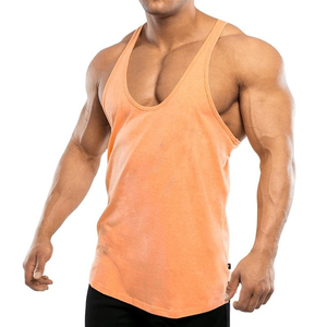 Haut court vierge personnalisé vente en gros pas cher pour hommes stringer débardeur muscle fitness gym stringer pour hommes - Product Image 4