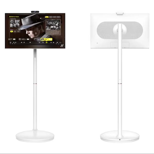 32 Inch 2K Ultra HD Smart Touchscreen Portable TV with Detachable Stand and Battery Powered Mobility