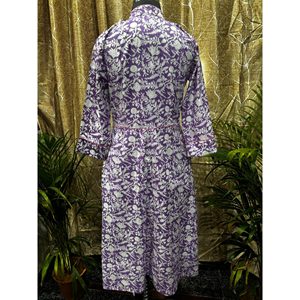 Elegante Vestido Kurti Largo de Silueta Recta para Profesionales Elegantes - Product Image 2