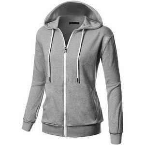 Venta al por mayor de alta calidad de las mujeres sudadera 100% de algodón sudaderas con capucha de gran tamaño de las mujeres de moda personalizada impresa logotipo de las mujeres sudaderas con capucha - Product Image 4