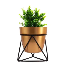 Bulk Selling Gold Plated Metal Planter Best Quality Vintage Style Flower Pots & Planters Buy From Indian supplier