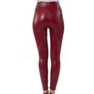 Pantalons en cuir pour femmes, best-seller 2024, mi-hiver, coupe-vent, imperméables, séchage rapide, légers, taille élastique, devant plat - Product Image 2