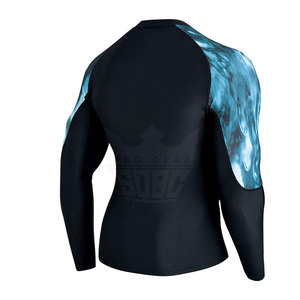 Rashguard Rash Guard à manches longues taille et conceptions personnalisées pour hommes vêtements de sport confortable Rash Guard - Product Image 3