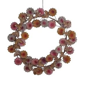 Royal Design Metal Iron Flower <b>Wreath</b> for <b>Outdoor</b> Christmas Festivals and Parties Hanging Decoration Ornaments - Product Image 1
