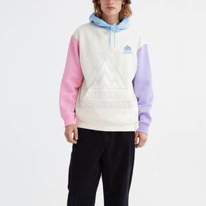 Sudaderas con capucha al por mayor de fábrica 2025, sudaderas básicas con logotipo personalizado, sudaderas con capucha de gran tamaño, sudaderas con capucha de contraste de Color de poliéster para hombres - Product Image 6