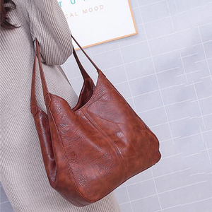 Bolso de mano de estilo europeo y americano para mujer, bolso de hombro Retro de Color sólido a la moda para mujer - Product Image 2