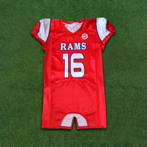 เสื้อฟุตบอลอเมริกันพิมพ์ซับลิเมตผู้ผลิตในปากีสถานออกแบบได้ตามต้องการ - Product Image 6