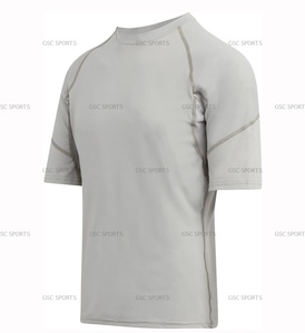 Maillots de compression BJJ MMA à manches courtes, design personnalisé disponible, unisexe, adultes, durables, respirants, prix de gros - Product Image 2