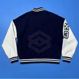 Nueva llegada de los hombres de alta calidad de invierno cálido ropa de calle Letterman chaqueta de cuello alto diseño superventas - Product Image 2