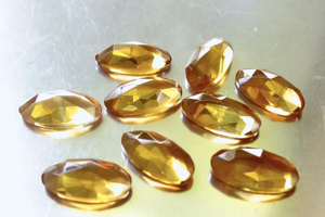 หินซิทรีนธรรมชาติทรงไข่เหลี่ยมเพชรพลอยสีเหลืองอัญมณีหลวม Jaipur ผู้ผลิตเครื่องประดับควอตซ์ November Sunela - Product Image 2