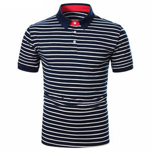 Camiseta de polo de algodón ajustada informal para hombre, jersey de tela de la mejor calidad, transpirable, ropa de golf de uso diario, talla grande disponible - Product Image 1