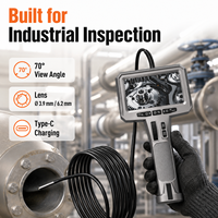 Caméra d'inspection automobile Snake Camera, boroscope avec écran de 4,5 pouces pour les tuyaux du moteur du véhicule et les espaces difficiles d'accès