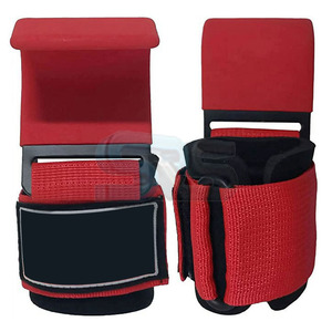 Crochets de levage de puissance à compression de qualité supérieure avec sangles d'entraînement solides pour poignets Accessoires de gymnastique Support robuste pour l'entraînement - Product Image 4