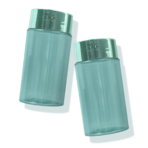 Personalizado 275ml Jade verde PET plástico cilíndrico medicina botella tapón de rosca ISO 9001 certificado suplemento de vitamina médica - Product Image 5