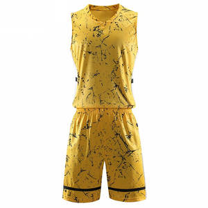 Ropa deportiva de entrenamiento para hombre, conjunto de camisetas, buena venta, uniforme de baloncesto liso sin mangas, ropa de baloncesto Premium - Product Image 1