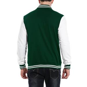 Chaqueta Universitaria de Color Sólido con Diseño Personalizado para Hombre, Secado Rápido, Impermeable, de Lona, con Cuello Cuadrado, Forro Polar, Letras, MOQ Bajo - Product Image 3