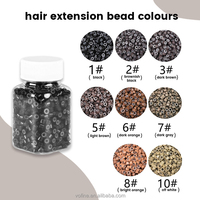 Kit d'outils pour extensions de cheveux, aiguilles à crochet, crochets pour perruques, machines à enfiler des perles, crochet à cheveux pour extensions de cheveux humains à anneaux nano
