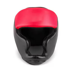 High Quality Leather Training Head Guard with High Density <b>Foam</b> <b>Padding</b> and Adjustable Straps for Secure Fit - Product Image 1