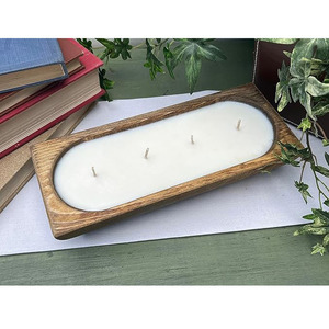 Cuenco de masa de madera de la mejor calidad superior, velas, cuenco de masa decorativo de madera para granja, centro de mesa tallado a mano, cuenco de masa de madera - Product Image 5