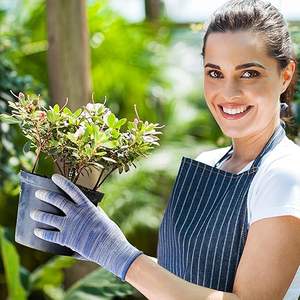 Gants de travail de sécurité pour le jardinage enduits de latex froissés avec logo personnalisé Gants de sécurité pour la construction Protection des mains - Product Image 3