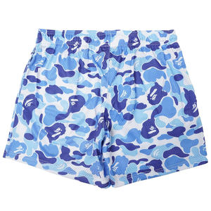 <b>Men</b> custom <b>camo</b> mesh <b>shorts</b> blue breathable quick dry drawstring waistband basketball gym training casual streetwear beach wear - Product Image 4