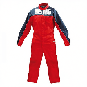 Overol de Trabajo Rojo/Azul con Zapatos de Seguridad Usag, Categoría de Producto - Product Image 2