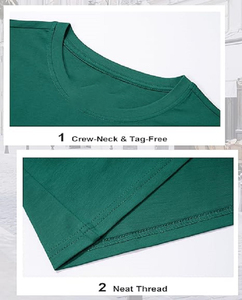 Custom Made OEM Design 100% Cotton Solid <b>Green</b> Color Short Sleeve O Neck Plus Size Women's Promotional <b>T</b>-<b>shirt</b> From Bangladesh - Product Image 5